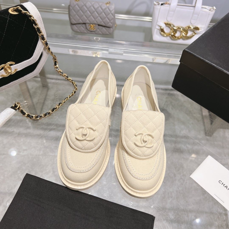 Ch*el leather shoes